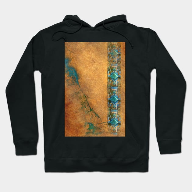 Mesoamerican Stone Art iPhone Case Hoodie by SpiceTree